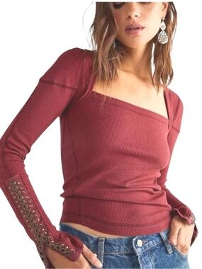 Free People Unruly Riveted Thermal  Size XS